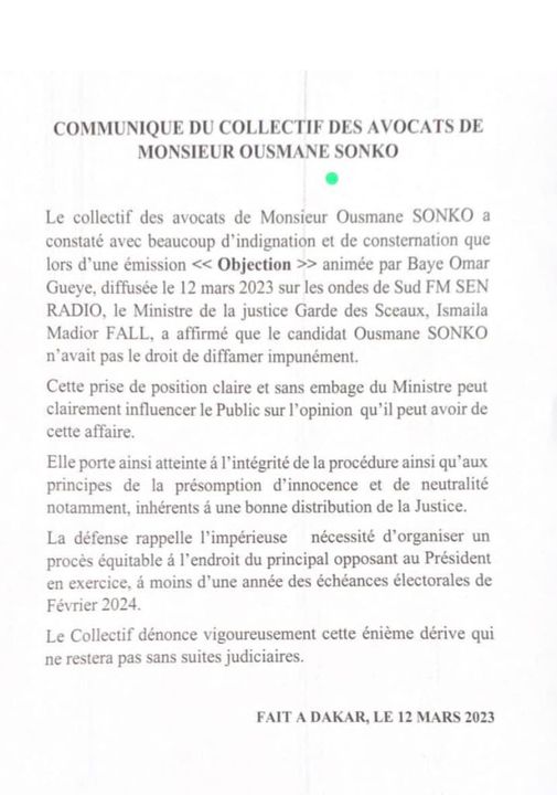 Les avocats de Ousmane SonkO 2 Jallale.net l'info dernière minute !