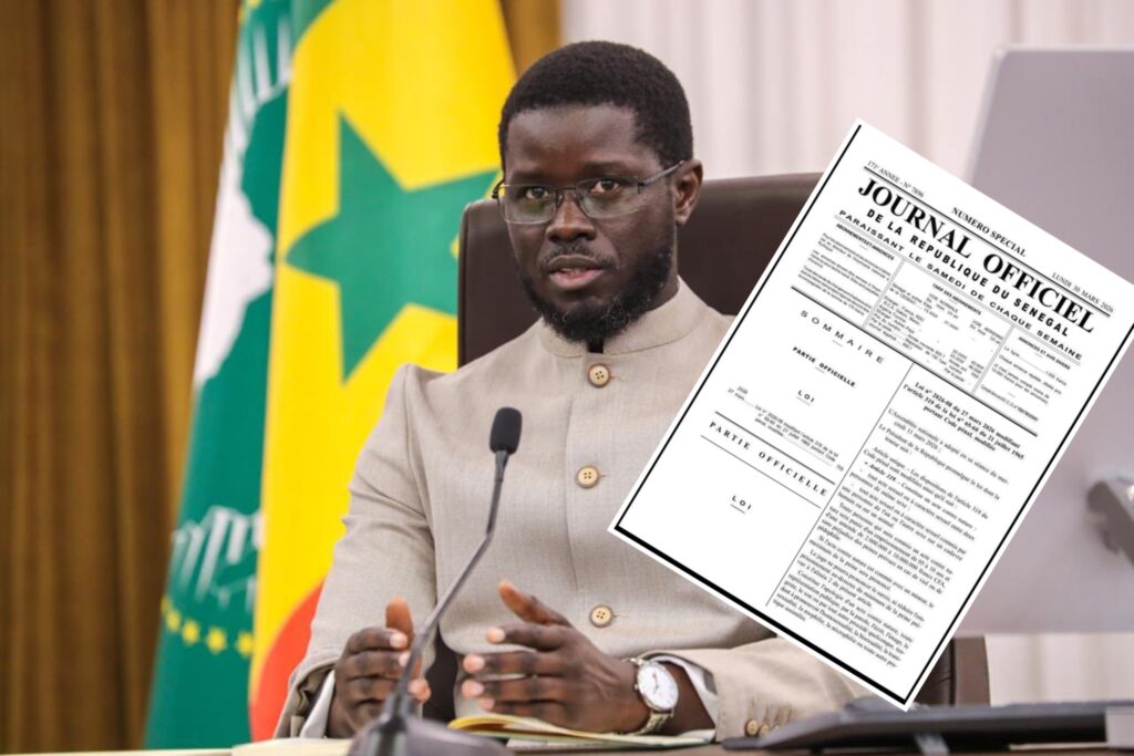 Actes contre Nature : Diomaye promulgue la loi