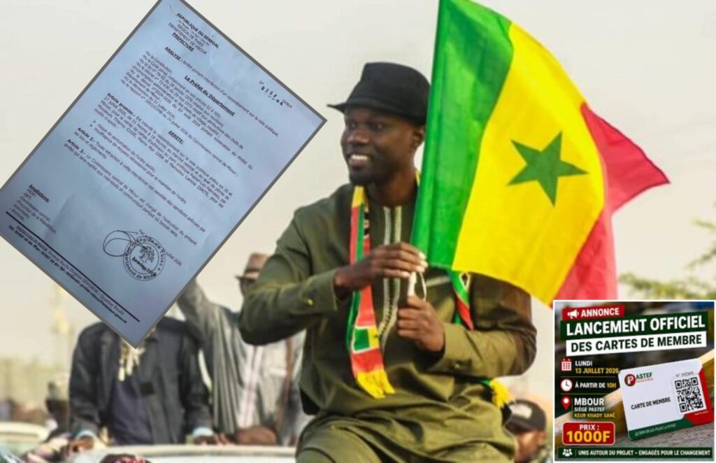 Mbour : La Vente des cartes Pastef interdit sur la voie publique